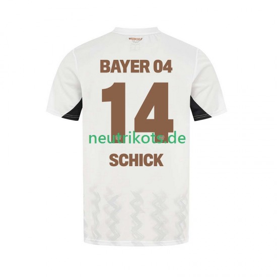 Fußballtrikot Bayer 04 Leverkusen Patrik Schick 14 Herren Auswärts 2024-2025 Kurzarm