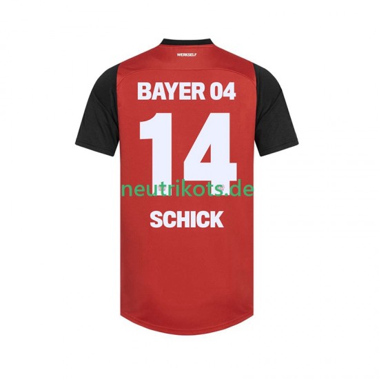 Fußballtrikot Bayer 04 Leverkusen Patrik Schick 14 Herren Heim 2024-2025 Kurzarm