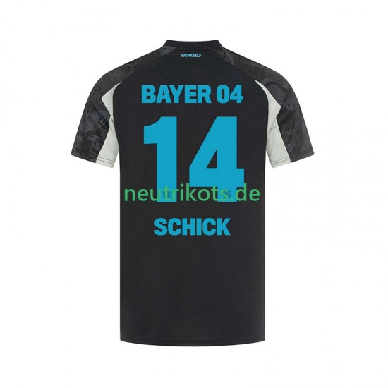 Fußballtrikot Bayer 04 Leverkusen Patrik Schick 14 Herren Ausweich 2024-2025 Kurzarm