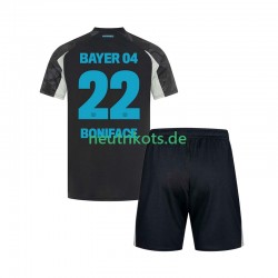 Fußballtrikot Bayer 04 Leverkusen Victor Boniface 22 Kinder Ausweich 2024-2025 Kurzarm