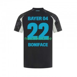 Fußballtrikot Bayer 04 Leverkusen Victor Boniface 22 Herren Ausweich 2024-2025 Kurzarm
