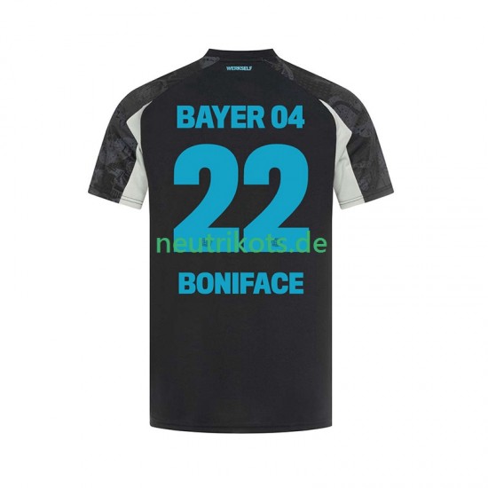 Fußballtrikot Bayer 04 Leverkusen Victor Boniface 22 Herren Ausweich 2024-2025 Kurzarm