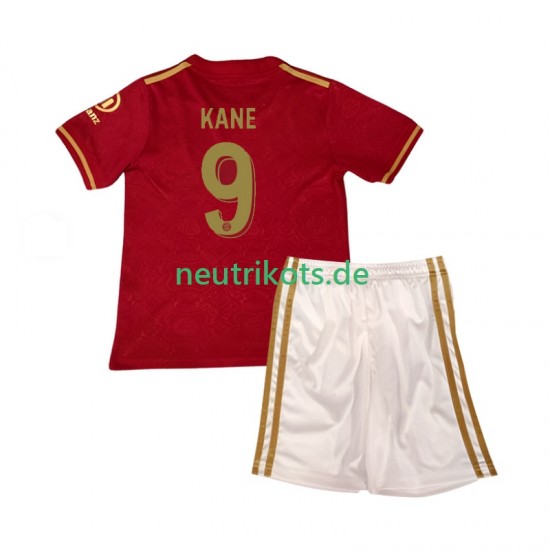 Fußballtrikot FC Bayern München Harry Kane 9 125th Anniversary Red Kinder Heim 2024-2025 Kurzarm