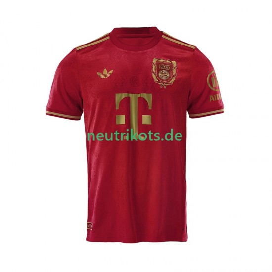 Fußballtrikot FC Bayern München Jamal Musiala 42 125th Anniversary Red Kinder Heim 2024-2025 Kurzarm