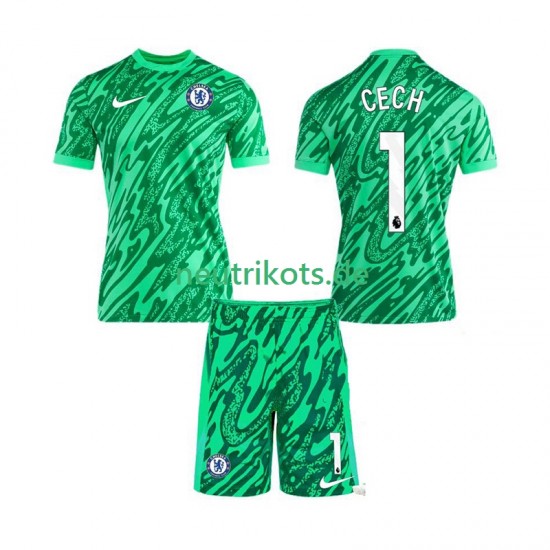 Fußballtrikot Chelsea CECH 1 Torwart Kinder Ausweich 2024-2025 Kurzarm