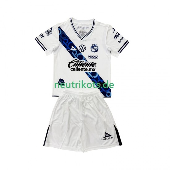 Fußballtrikot Club Puebla Kinder Heim 2024-2025 Kurzarm