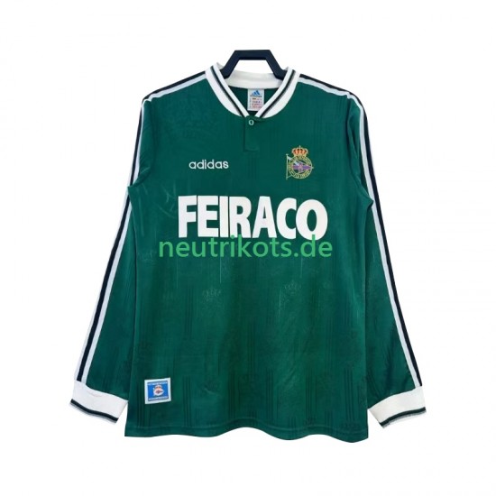 Fußballtrikot Deportivo de La Coruna Retro Herren Auswärts 1999 Langarm