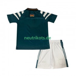 Fußballtrikot Deutschland 1996 Retro Kinder Auswärts Kurzarm