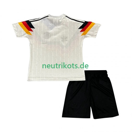 Fußballtrikot Deutschland 1990 Retro Kinder Heim Kurzarm