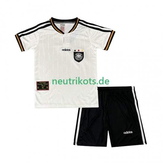 Fußballtrikot Deutschland 1996 Retro Kinder Heim Kurzarm