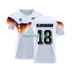 Fußballtrikot Deutschland Klinsmann 18 1990 Retro Herren Heim Kurzarm