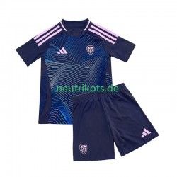 Fußballtrikot Leeds United Kinder Ausweich 2024-2025 Kurzarm
