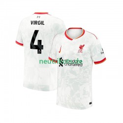 Fußballtrikot Liverpool VIRGIL 4 Herren Ausweich 2024-2025 Kurzarm