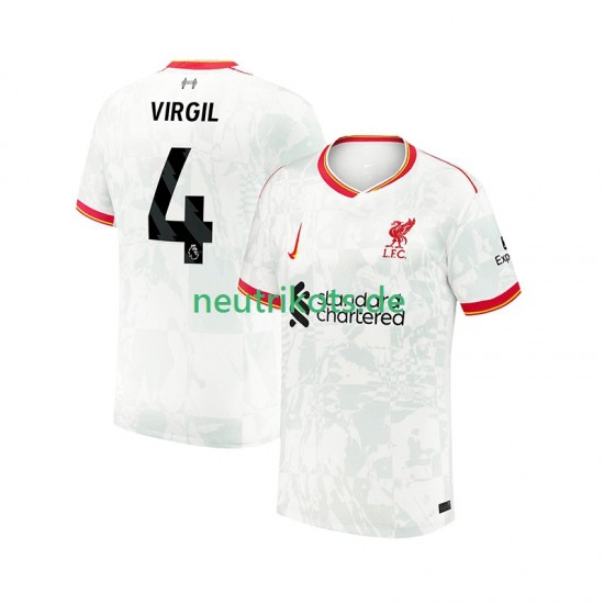 Fußballtrikot Liverpool VIRGIL 4 Herren Ausweich 2024-2025 Kurzarm