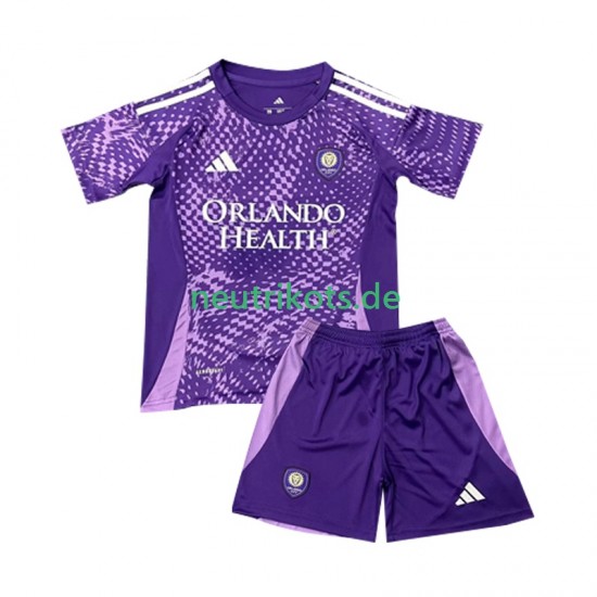 Fußballtrikot Orlando City SC Kinder Heim 2025 Kurzarm