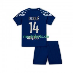 Fußballtrikot Paris Saint-Germain Desire Doue 14 Kinder Viertes 2024-2025 Kurzarm