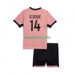 Fußballtrikot Paris Saint-Germain Desire Doue 14 Kinder Ausweich 2024-2025 Kurzarm