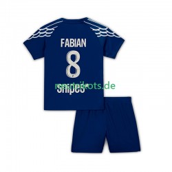 Fußballtrikot Paris Saint-Germain Fabian 8 Kinder Viertes 2024-2025 Kurzarm