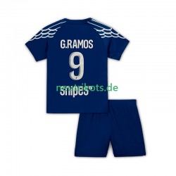 Fußballtrikot Paris Saint-Germain Goncalo Ramos 9 Kinder Viertes 2024-2025 Kurzarm