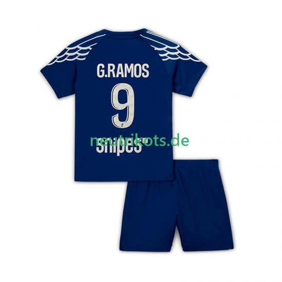 Fußballtrikot Paris Saint-Germain Goncalo Ramos 9 Kinder Viertes 2024-2025 Kurzarm