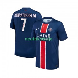 Fußballtrikot Paris Saint-Germain Khvicha Kvaratskhelia 7 Herren Heim 2024-2025 Kurzarm