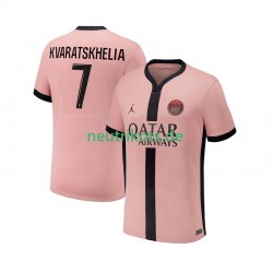 Fußballtrikot Paris Saint-Germain Khvicha Kvaratskhelia 7 Herren Ausweich 2024-2025 Kurzarm
