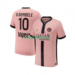 Fußballtrikot Paris Saint-Germain Ousmane Dembele 10 Herren Ausweich 2024-2025 Kurzarm