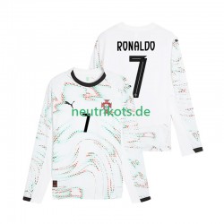 Fußballtrikot Portugal Cristiano Ronaldo 7 Herren Auswärts 2025 Langarm