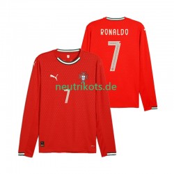 Fußballtrikot Portugal Cristiano Ronaldo 7 Herren Heim 2025 Langarm