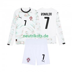 Fußballtrikot Portugal Cristiano Ronaldo 7 Kinder Auswärts 2025 Langarm