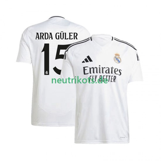 Fußballtrikot Real Madrid ARDA GuLER 15 Herren Heim 2024-2025 Kurzarm