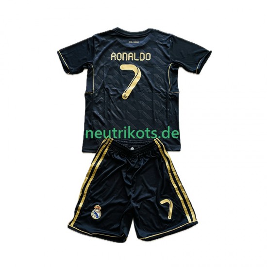 Fußballtrikot Real Madrid Cristiano Ronaldo 7 2012 Retro Kinder Auswärts 2011 Kurzarm