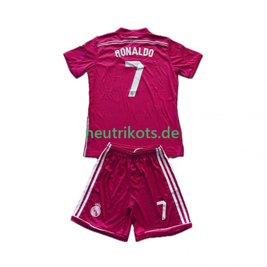 Fußballtrikot Real Madrid Cristiano Ronaldo 7 2014 2015 Retro Kinder Auswärts Kurzarm