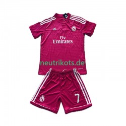 Fußballtrikot Real Madrid Cristiano Ronaldo 7 2014 2015 Retro Kinder Auswärts Kurzarm
