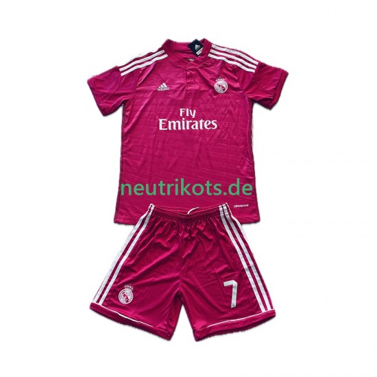 Fußballtrikot Real Madrid Cristiano Ronaldo 7 2014 2015 Retro Kinder Auswärts Kurzarm