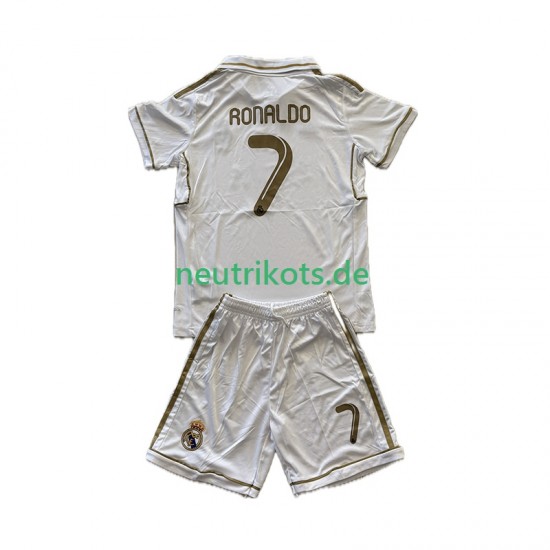 Fußballtrikot Real Madrid Cristiano Ronaldo 7 2012 Retro Kinder Heim 2011 Kurzarm