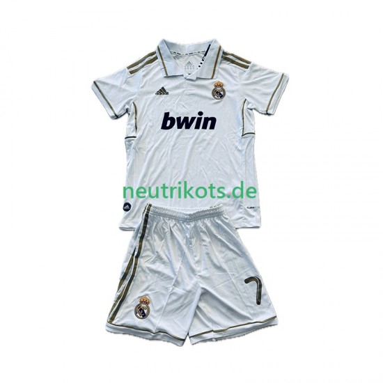 Fußballtrikot Real Madrid Cristiano Ronaldo 7 2012 Retro Kinder Heim 2011 Kurzarm