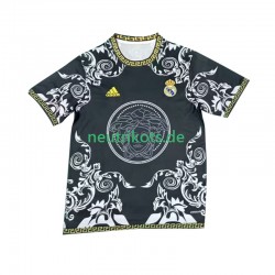 Fußballtrikot Real Madrid Versace Black Edition Herren Heim 2024-2025 Kurzarm
