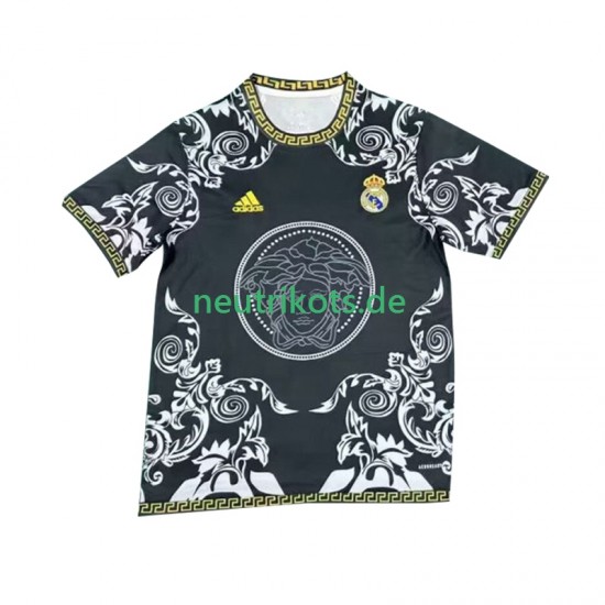 Fußballtrikot Real Madrid Versace Black Edition Herren Heim 2024-2025 Kurzarm