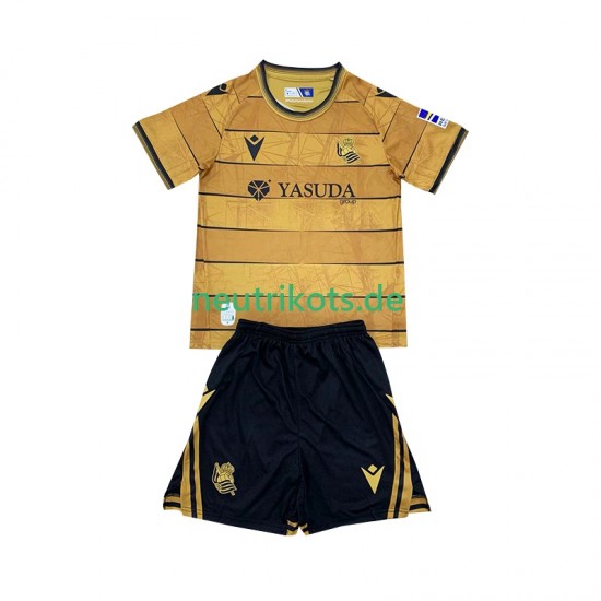 Fußballtrikot Real Sociedad Kinder Auswärts 2024-2025 Kurzarm