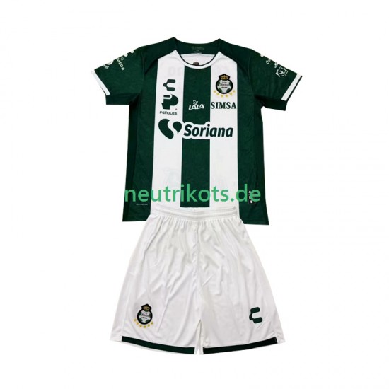 Fußballtrikot Santos Laguna Kinder Heim 2024-2025 Kurzarm