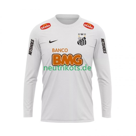 Fußballtrikot Santos 2012 Retro Herren Heim 2011 Langarm