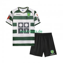 Fußballtrikot Sporting CP 2001 2003 Retro Kinder Heim Kurzarm