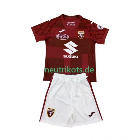 Fußballtrikot Torino Kinder Heim 2024-2025 Kurzarm