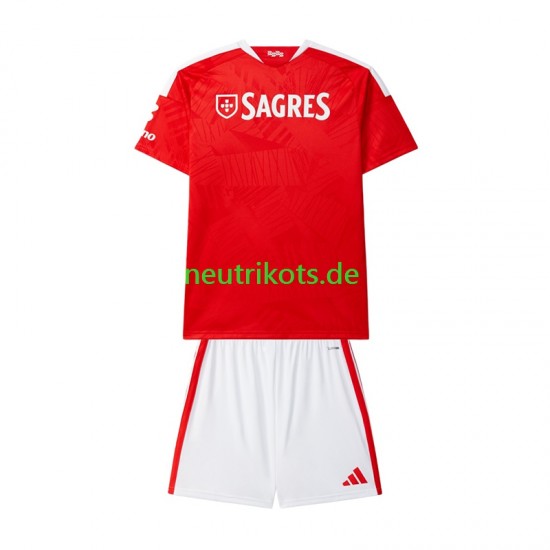 Fußballtrikot Benfica Kinder Heim 2026-2027 Kurzarm