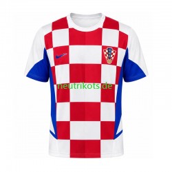 Fußballtrikot Kroatien 2002 Retro Herren Heim Kurzarm