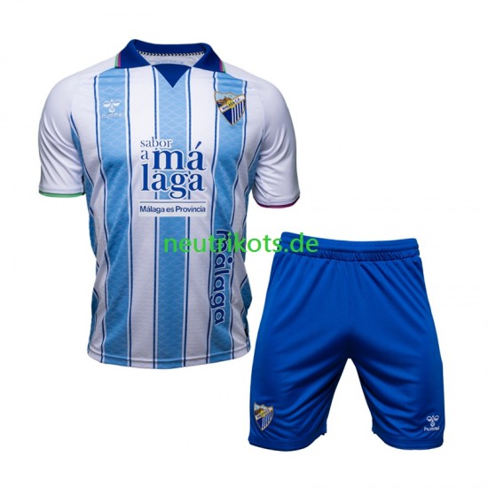 Fußballtrikot Málaga CF Kinder Heim 2026-2027 Kurzarm