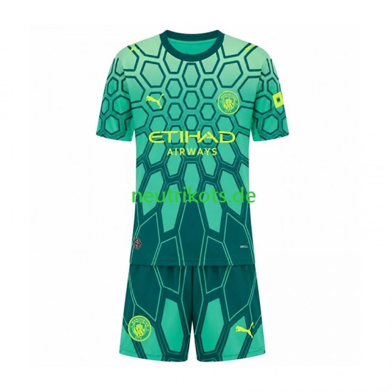 Fußballtrikot Manchester City Torwart Kinder Heim 2026-2027 Kurzarm