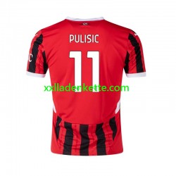 Fußballtrikot AC Mailand Pulisic 11 Herren Heim 2024-2025 Kurzarm