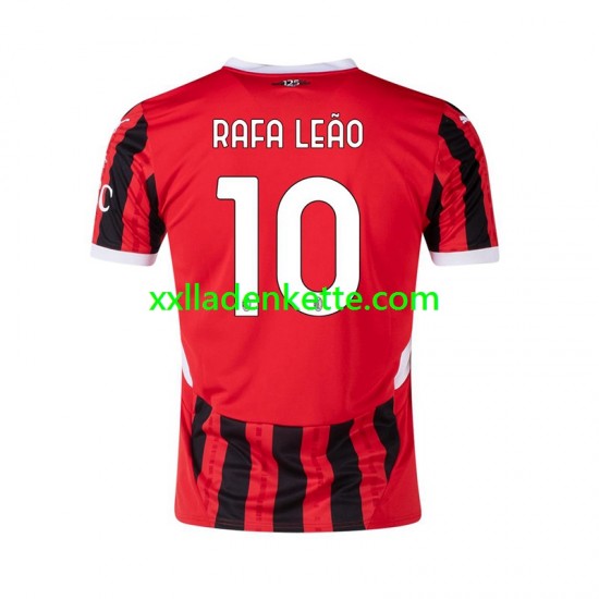 Fußballtrikot AC Mailand RAFA LEAO 10 Herren Heim 2024-2025 Kurzarm